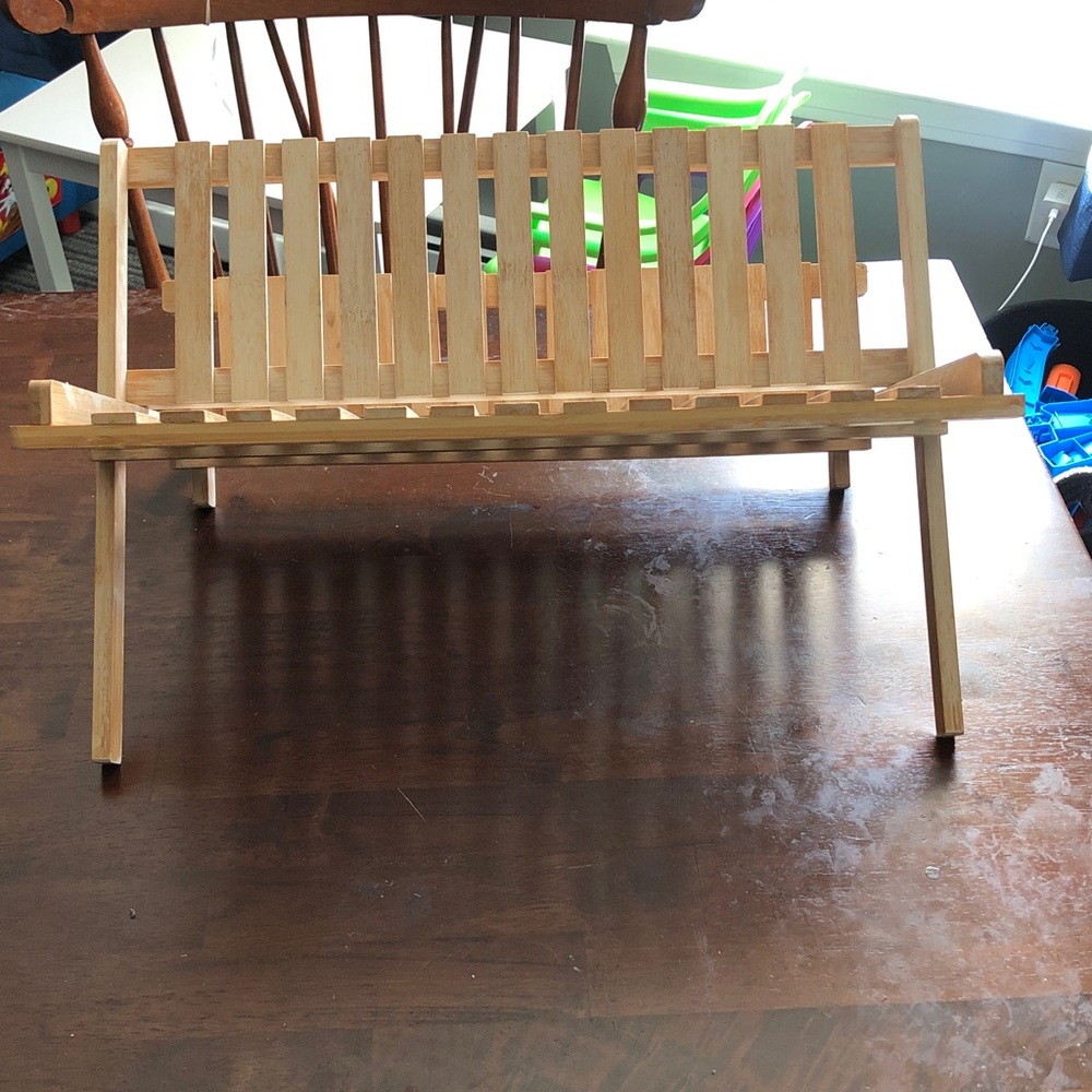 ๐ธ Bamboo Drying 2 Role Rack for Dishes - Picture 3 of 6